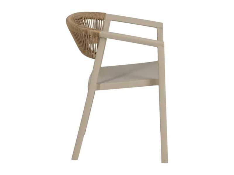 Silla para exterior de polipropileno - SOMMER BEIGE