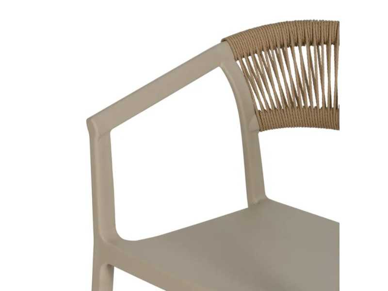 Silla para exterior de polipropileno - SOMMER BEIGE
