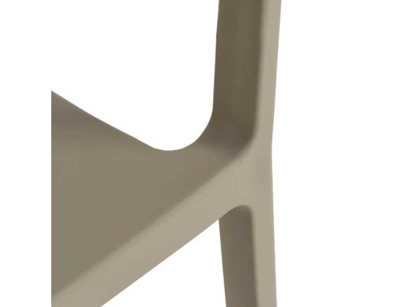 Polypropylene outdoor chair - SOMMER BEIGE