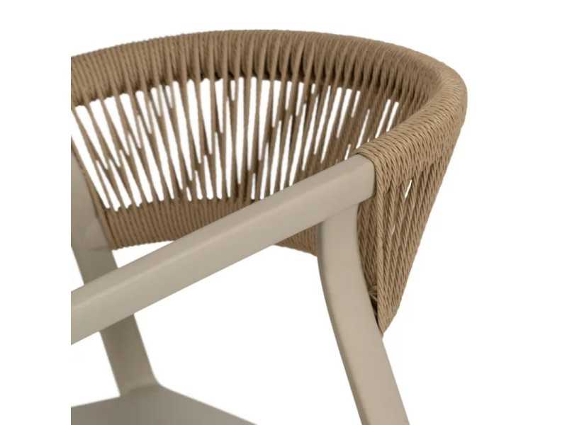 Polypropylene outdoor chair - SOMMER BEIGE