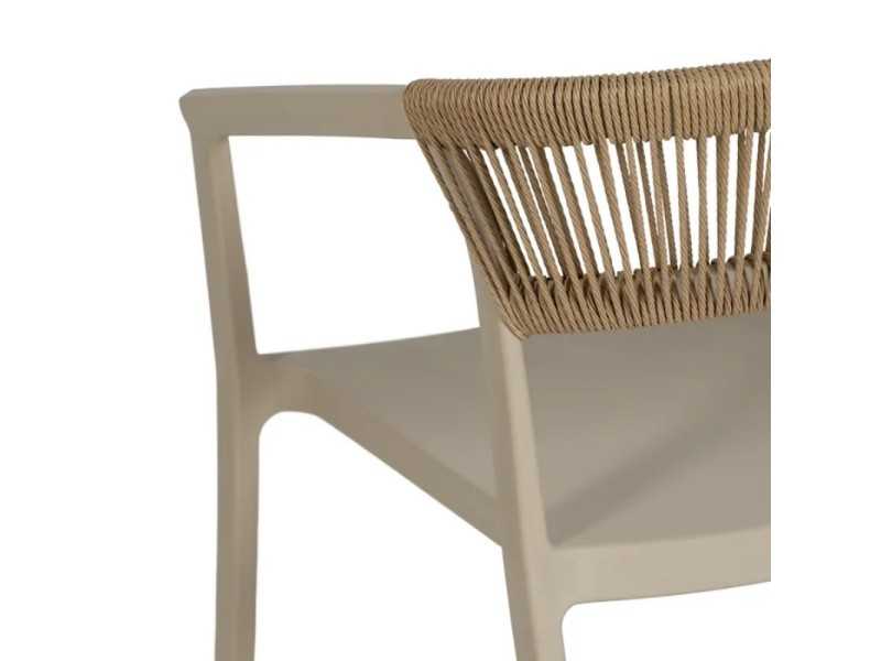 Silla para exterior de polipropileno - SOMMER BEIGE