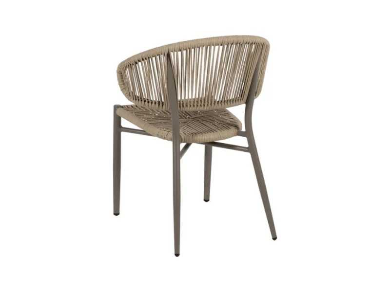 Silla de exterior de aluminio y polietileno - CALPE