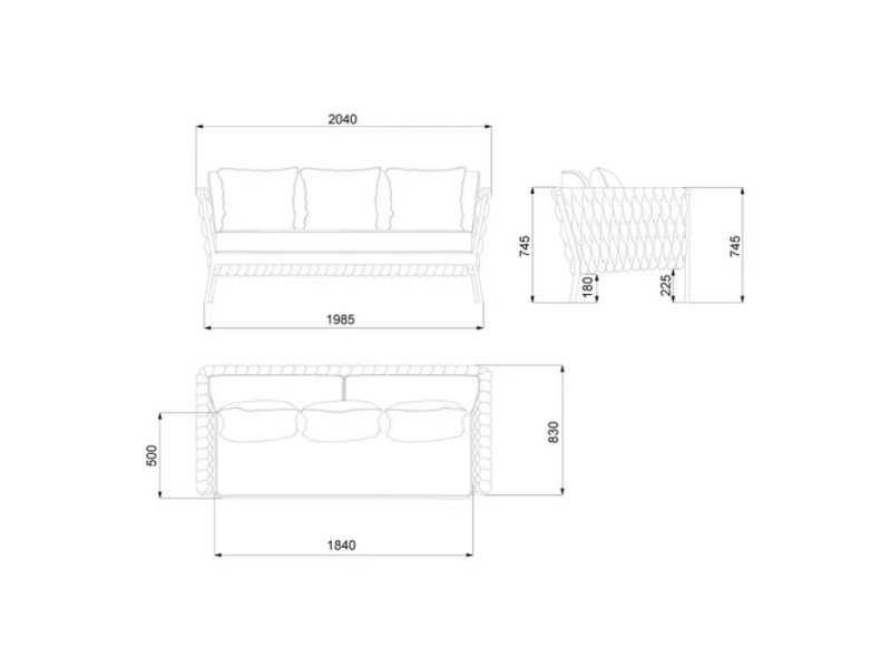 Sofá para exterior - BLANES