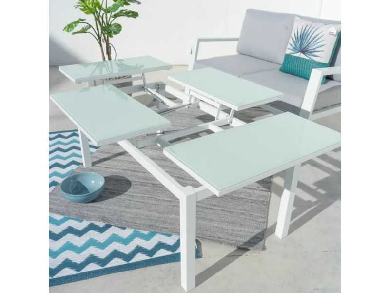 Mesa de centro para exterior - BLANES BLANCO