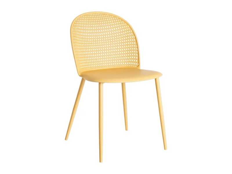 Chaise d'extérieur en polypropylène et acier - SIESTA AMARILLO