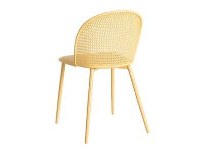Outdoor chair made of polypropylene and steel - SIESTA AMARILLO