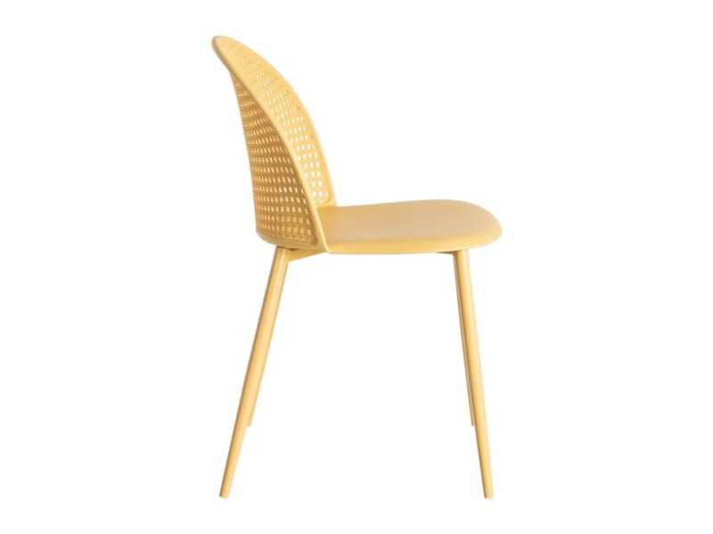 Chaise d'extérieur en polypropylène et acier - SIESTA AMARILLO