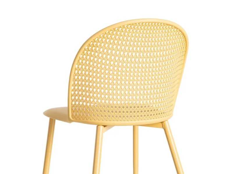 Chaise d'extérieur en polypropylène et acier - SIESTA AMARILLO