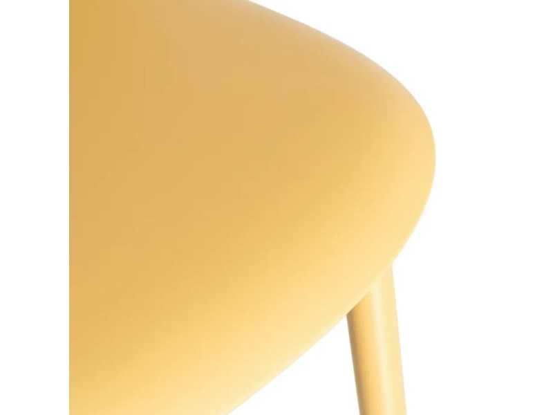 Outdoor chair made of polypropylene and steel - SIESTA AMARILLO