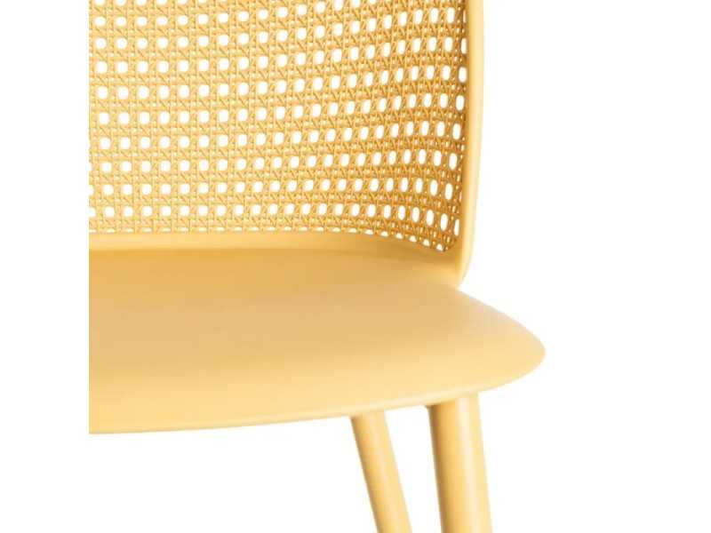 Chaise d'extérieur en polypropylène et acier - SIESTA AMARILLO