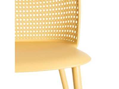 Outdoor chair made of polypropylene and steel - SIESTA AMARILLO