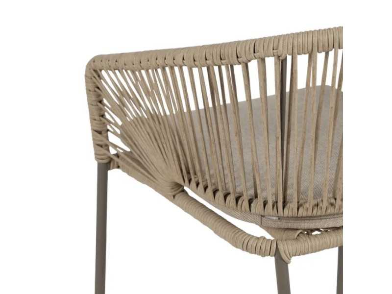 Chaise d'extérieur en aluminium et polyéthylène - HAITÍ