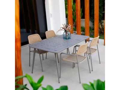 Chaise d'extérieur en acier et corde - BENIDORM