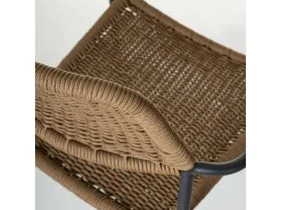 Outdoor chair in steel and rope - BENIDORM CAFÉ