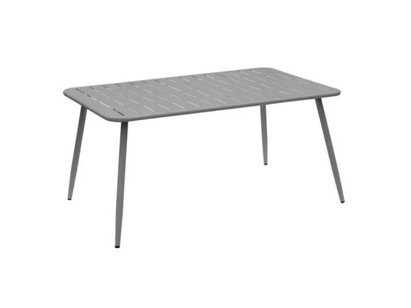 Table d'extérieur en acier laqué - BENIDORM BEIGE