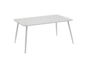 Mesa de exterior de acero lacado - BENIDORM BLANCO