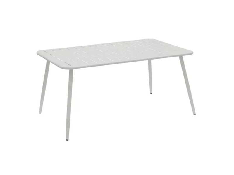 Table d'extérieur en acier laqué - BENIDORM BLANCO