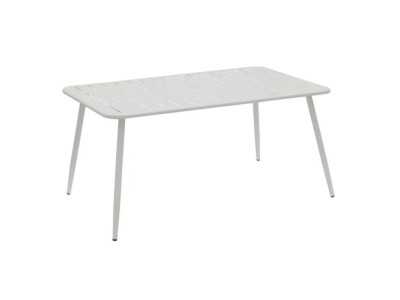 Mesa de exterior de acero lacado - BENIDORM BLANCO