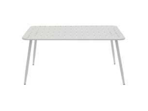 Table d'extérieur en acier laqué - BENIDORM BLANCO 2