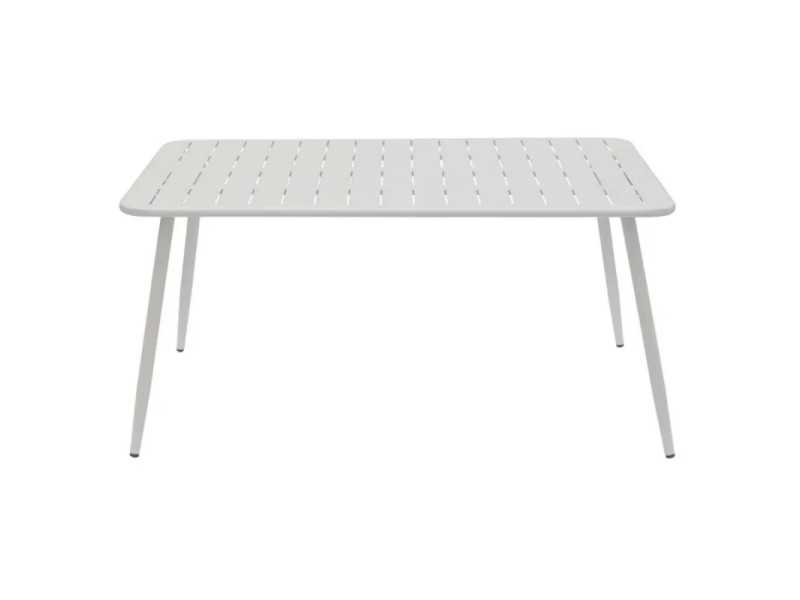 Mesa de exterior de acero lacado - BENIDORM BLANCO