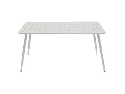 Table d'extérieur en acier laqué - BENIDORM BLANCO