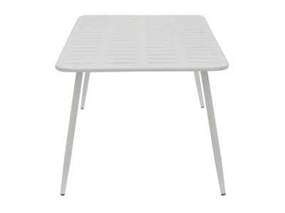 Table d'extérieur en acier laqué - BENIDORM BLANCO