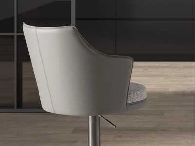 Modern design swivel stool - METZ