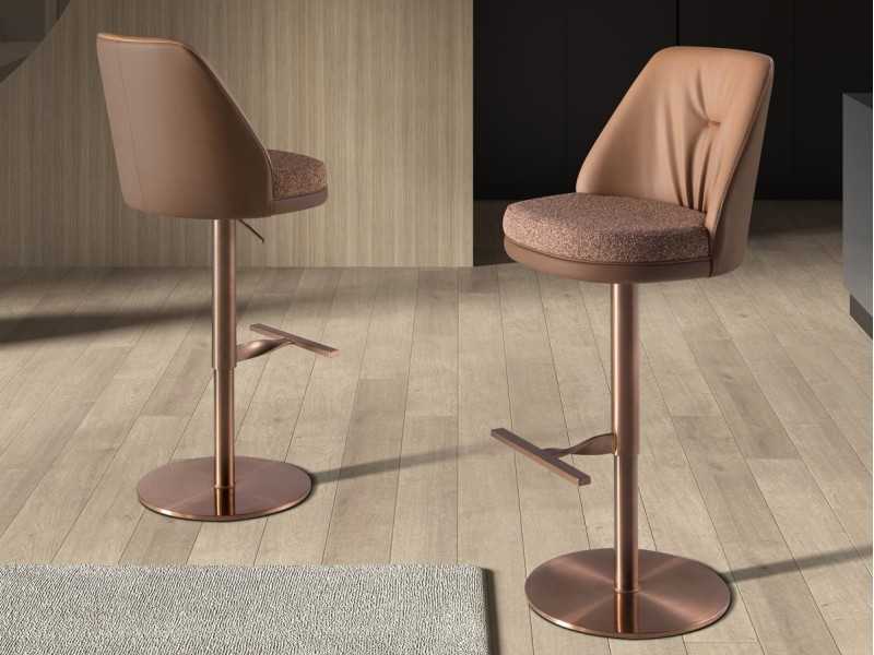 Modern design swivel stool - MULHOUSE
