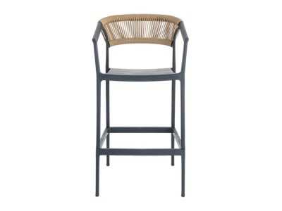 Taburete / silla para exterior de polipropileno - SOMMER ANTRACITA