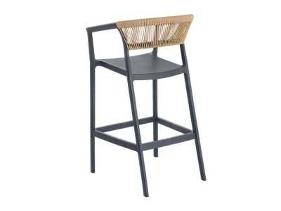 Taburete / silla para exterior de polipropileno - SOMMER ANTRACITA