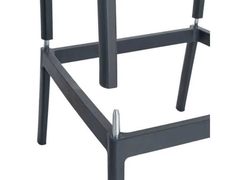 Polypropylene outdoor stool/chair - SOMMER ANTRACITA