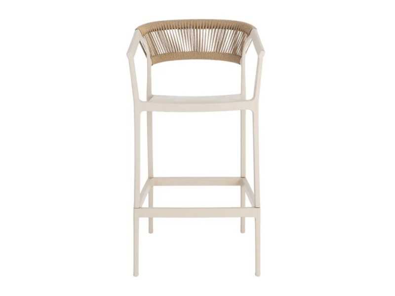 Polypropylene outdoor stool/chair - SOMMER BEIGE