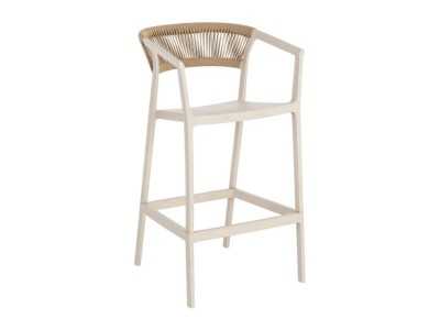 Tabouret / chaise d'extérieur en polypropylène - SOMMER BEIGE