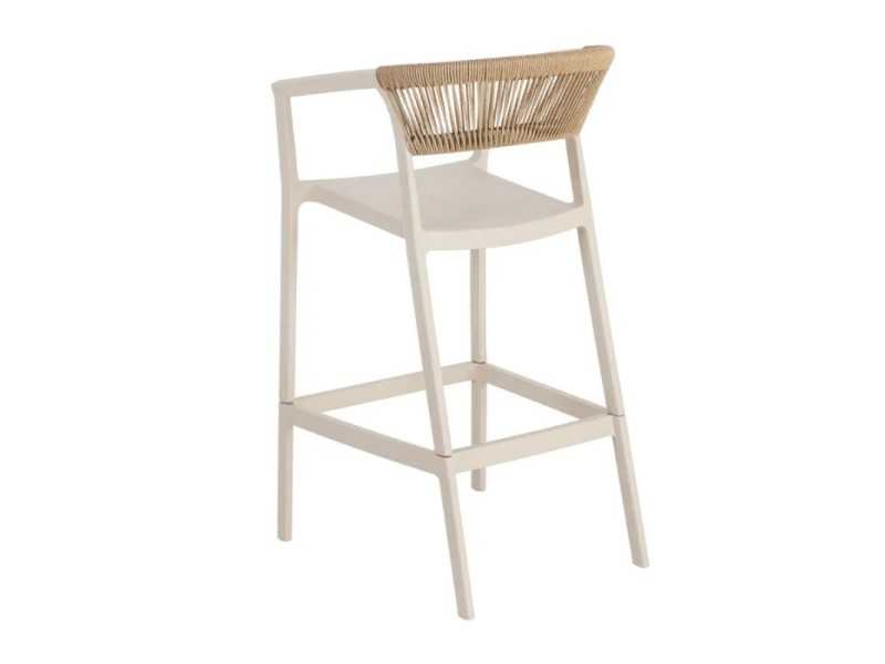 Tabouret / chaise d'extérieur en polypropylène - SOMMER BEIGE