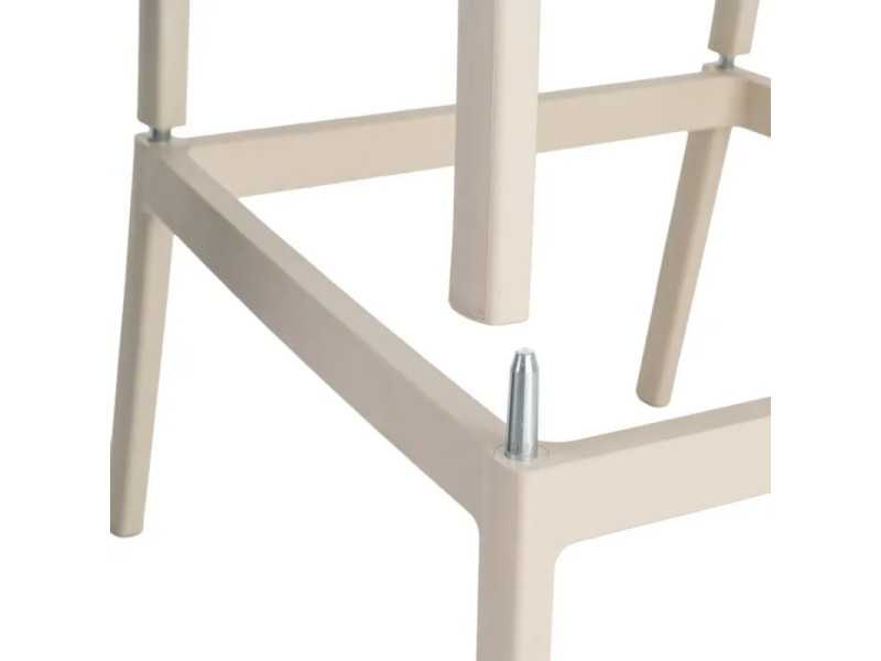 Taburete / silla para exterior de polipropileno - SOMMER BEIGE