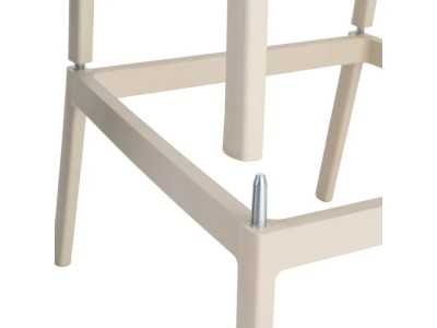 Polypropylene outdoor stool/chair - SOMMER BEIGE