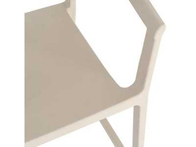 Tabouret / chaise d'extérieur en polypropylène - SOMMER BEIGE