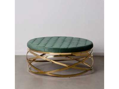Round upholstered coffee table - ALMA