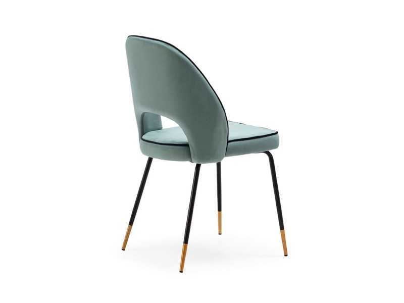 Upholstered designer chair - DAVIDE VERDE
