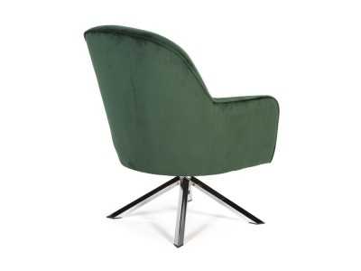 Fauteuil pivotant recouvert de velours - ALKEN VERDE