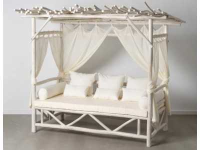 Cama balinesa de madera de teca - NELKE