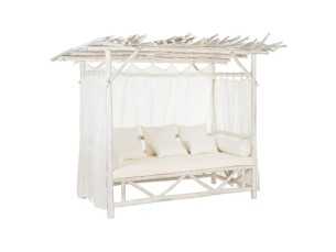 Cama balinesa de madera de teca - NELKE 2