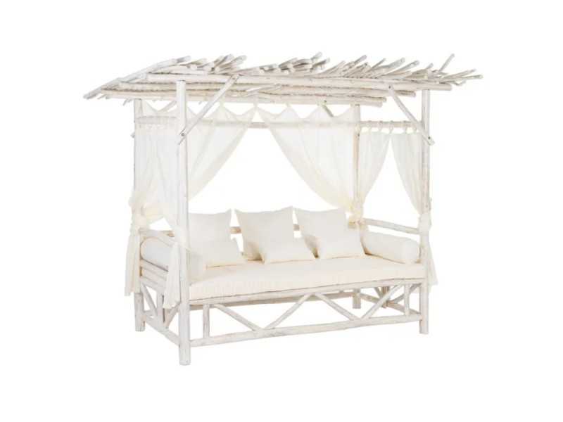 Balinese teak wood bed - NELKE