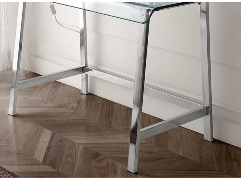 Tempered glass desk - PARIS