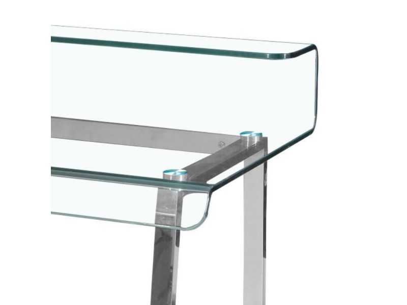 Tempered glass desk - PARIS