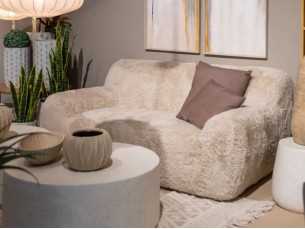 Canapé d'hiver tapissé - ESPOO BEIGE