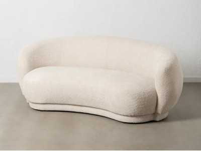 Designer sofa upholstered in fabric - AASEL