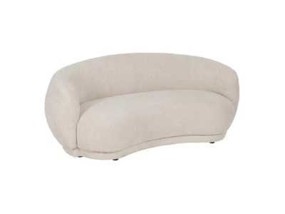 Designer sofa upholstered in fabric - AASEL