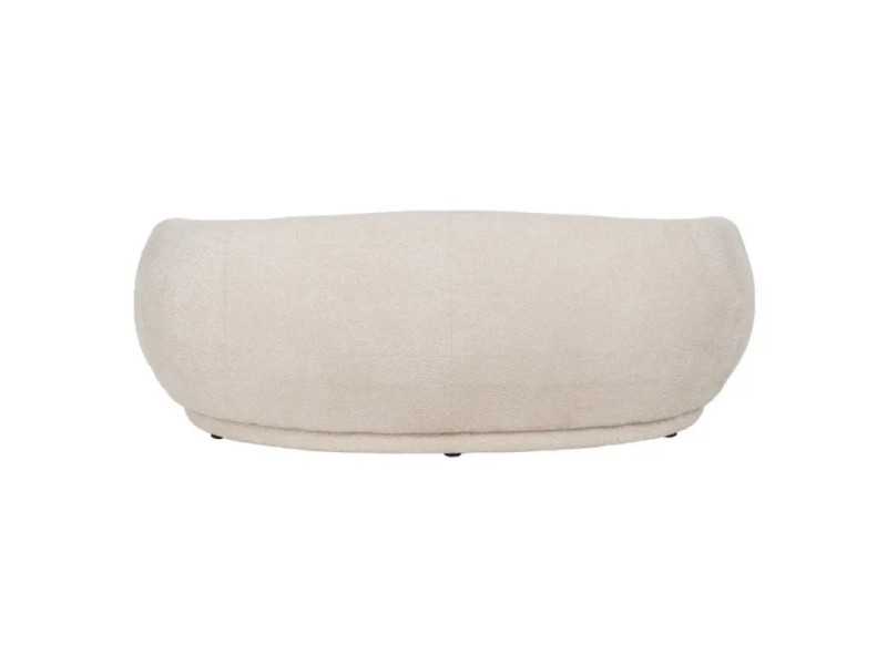 Designer sofa upholstered in fabric - AASEL