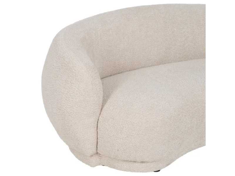 Designer sofa upholstered in fabric - AASEL